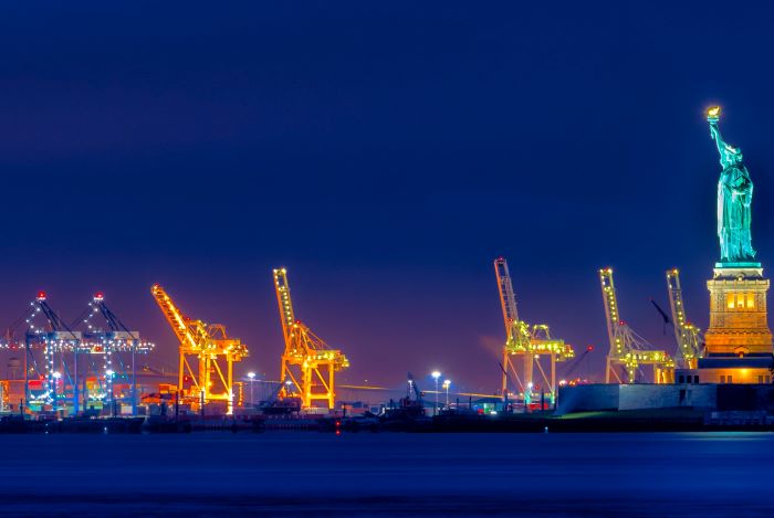 Ships begin backing up at NY-NJ amid cargo surge (sub. required) Ships begin backing up at NY-NJ amid cargo surge (sub. required)